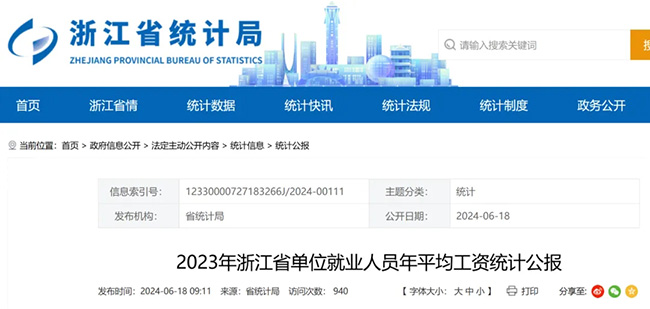 最新！2023年浙江省平均工資出爐！你是什么段位？社?；鶖?shù)也要跟著調(diào)整了？
